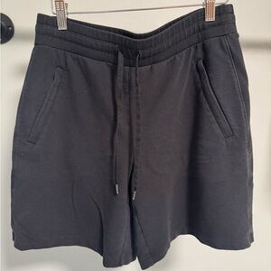 Talbots Black Jersey Drawstring Athletic Shorts